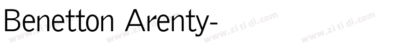 Benetton Arenty字体转换